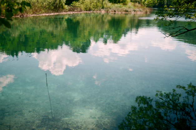 Reflection on Lincoln Lake in Carrollton, Missouri
